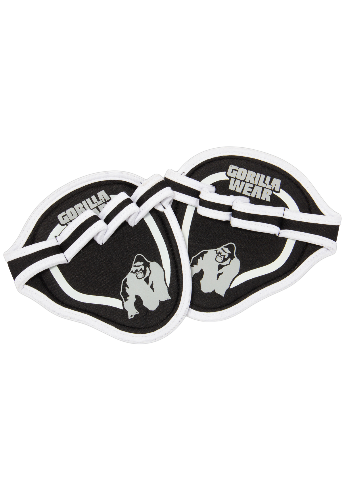 Gorilla Wear Palm Grip Pads - Black/Gray - Front View
