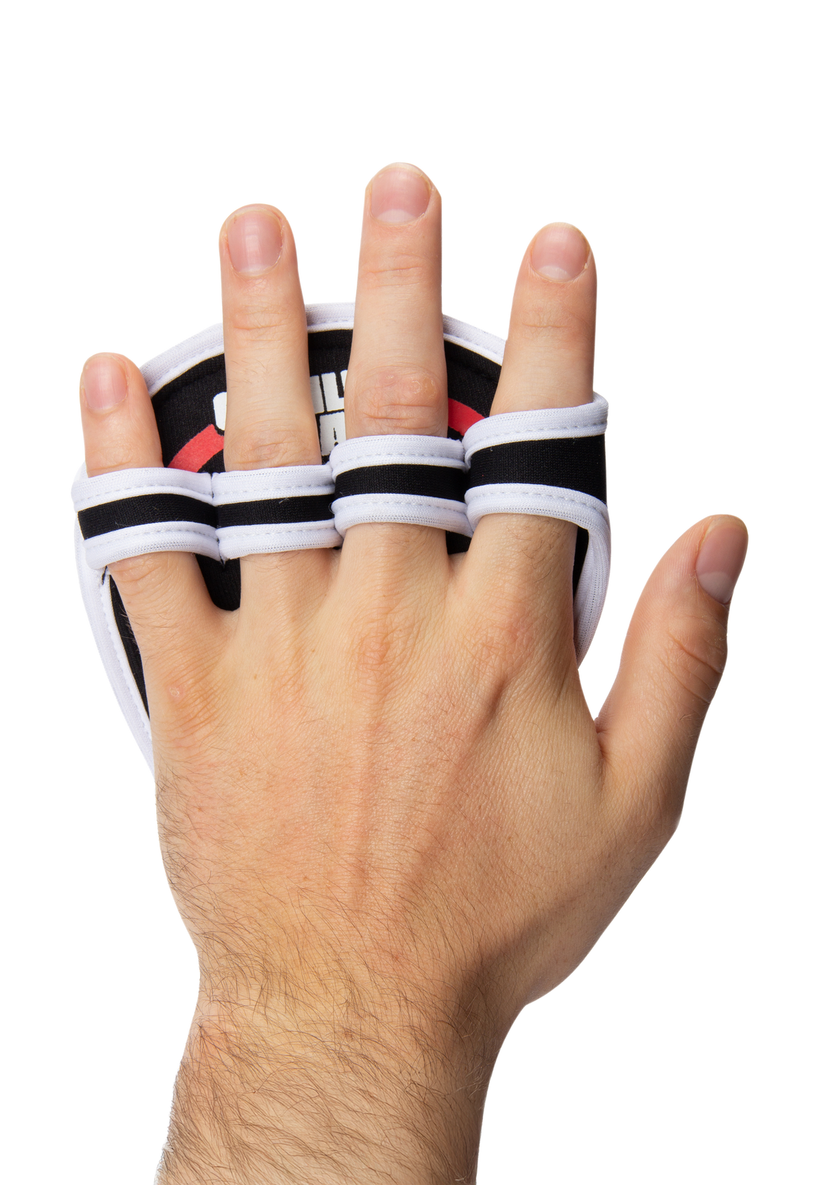 Gorilla Wear Palm Grip Pads - Black/Red - Model View