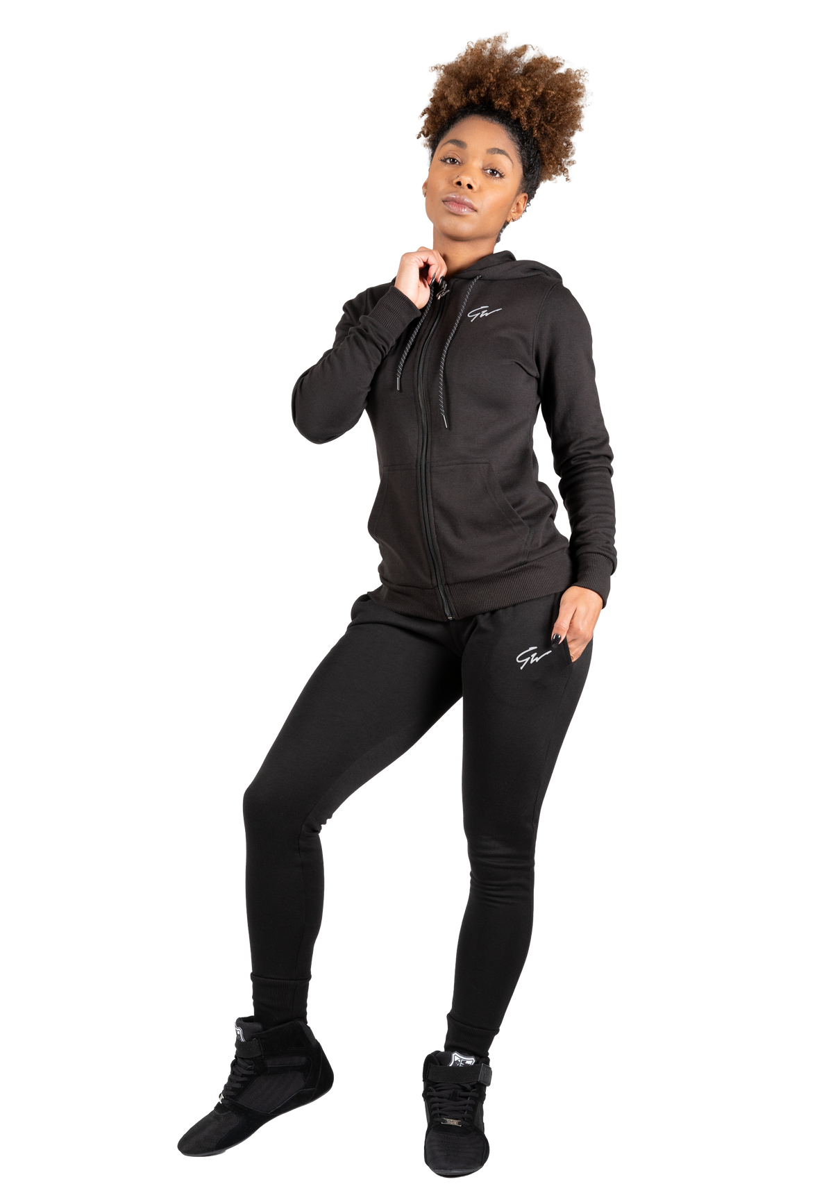 Gorilla Wear Pixley Zipped Hoodie Hoodie & Sweatshirt Black