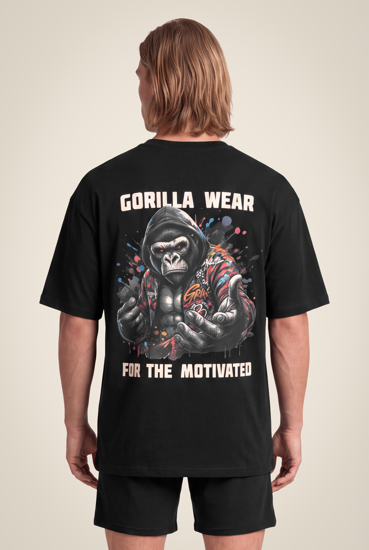 Gorilla Wear Rock Springs T-Shirt - Black - Back View