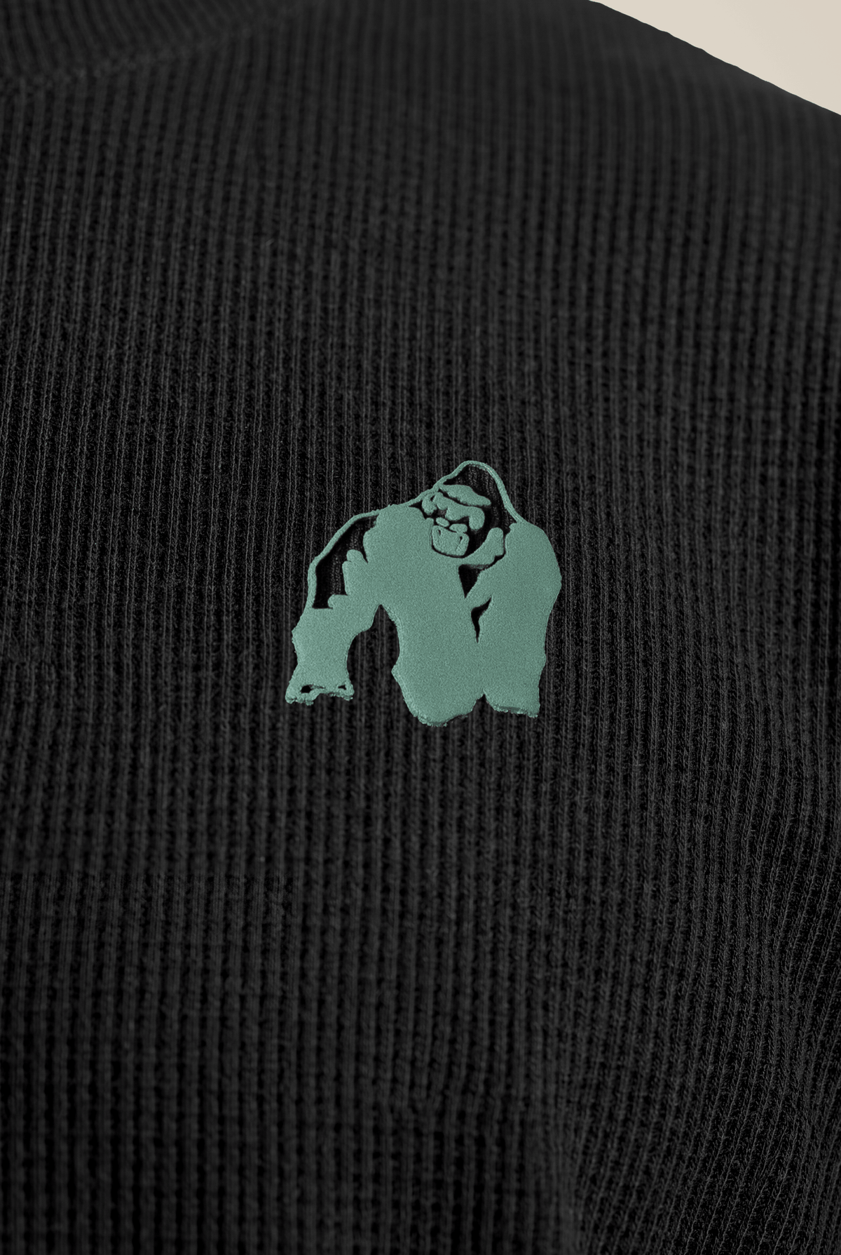 Gorilla Wear Russell Oversized T-Shirt - Black - Detail View