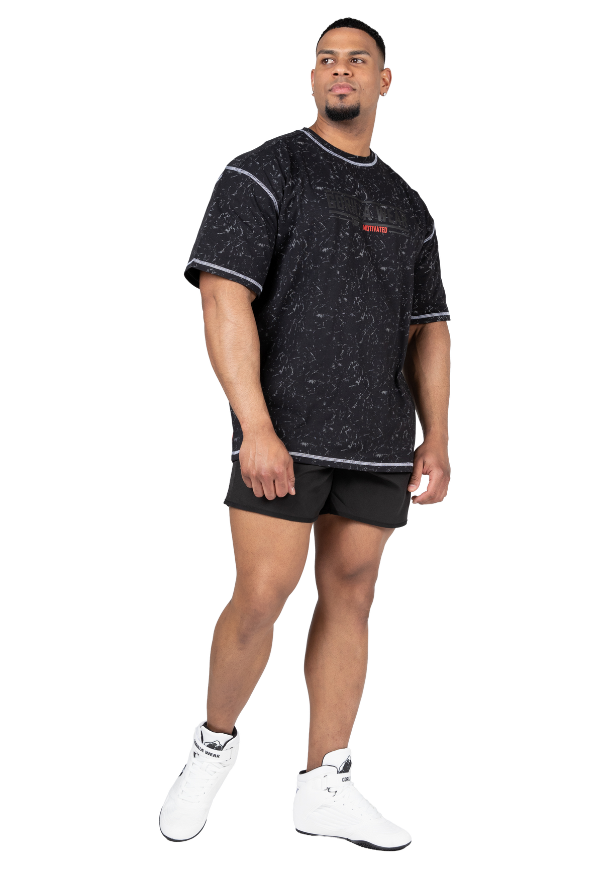 Gorilla Wear Saginaw Oversized T-Shirt T-Shirt & Tops Washed Black