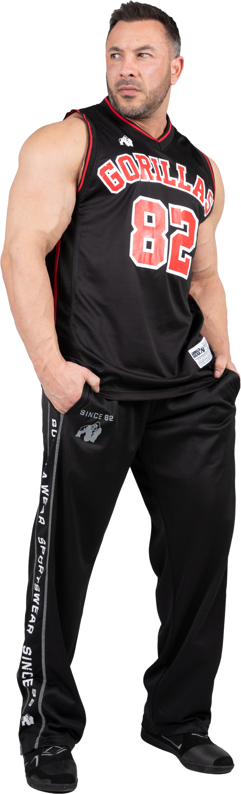 Gorilla Wear San Mateo Jersey Tank Top Tank Top Black/Red