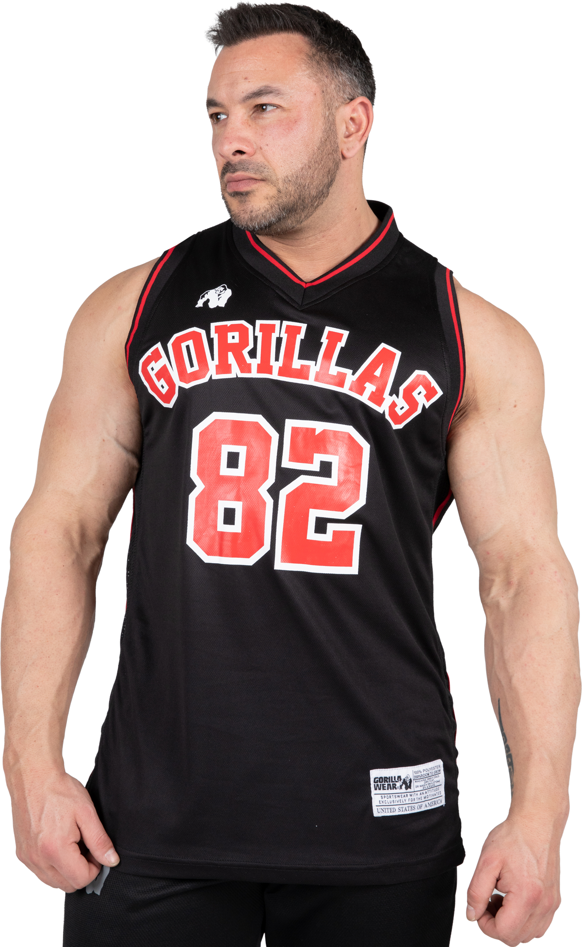 Gorilla Wear San Mateo Jersey Tank Top Tank Top Black/Red