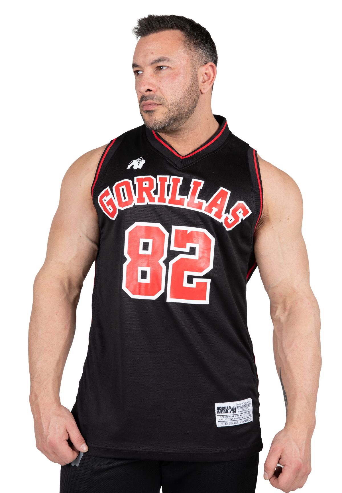 Gorilla Wear San Mateo Jersey Tank Top Tank Top Black/Red