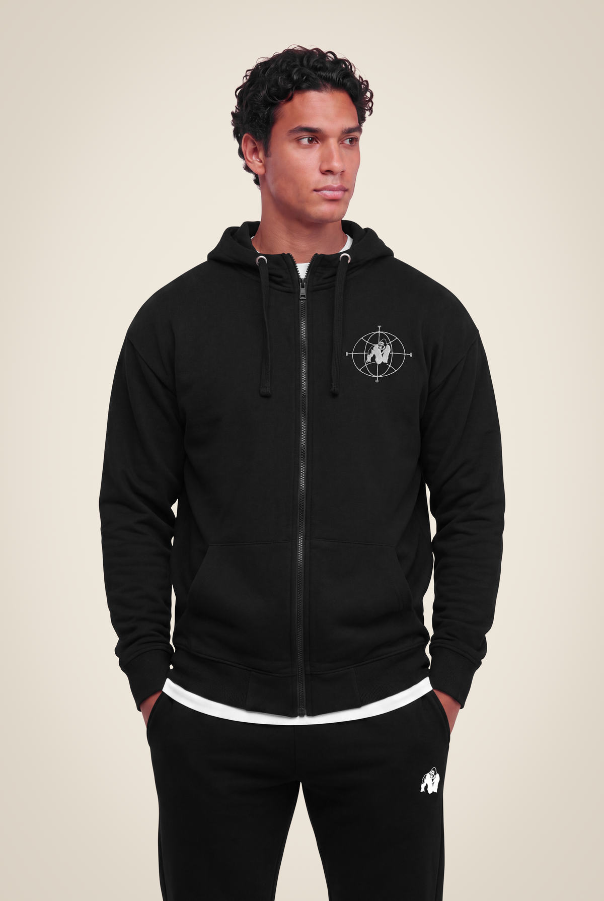 Gorilla Wear Scofield Zipped Hoodie Hoodie & Sweatshirt Black