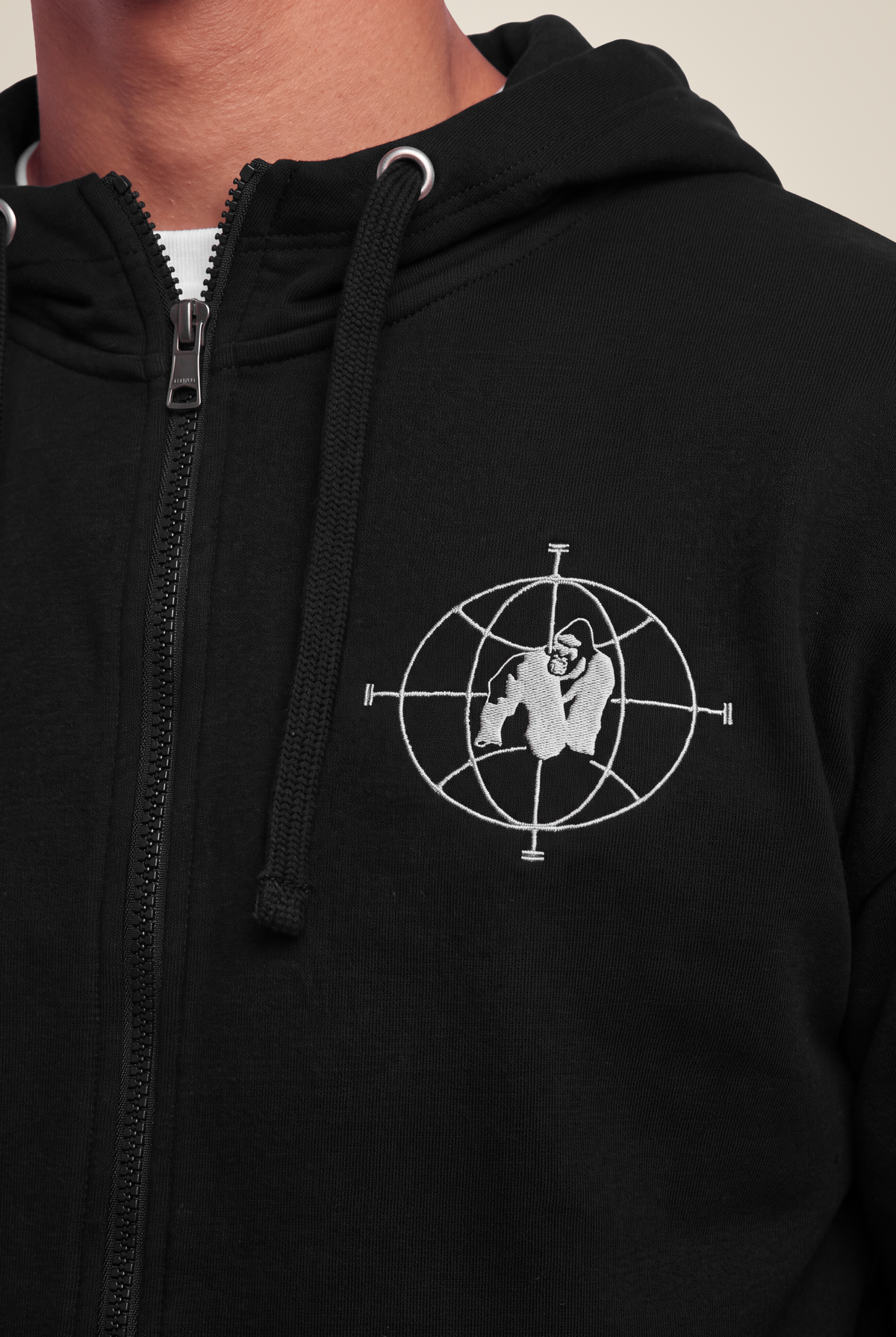 Gorilla Wear Scofield Zipped Hoodie Hoodie & Sweatshirt Black