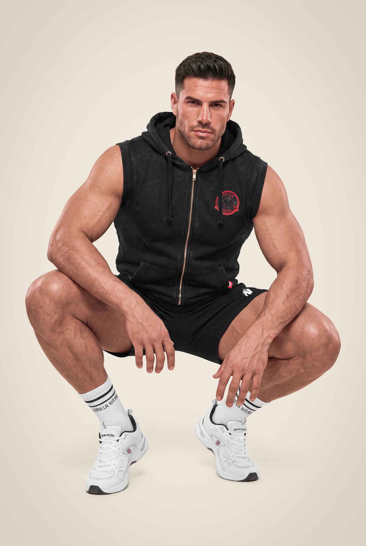 Gorilla Wear Silverdale Sleeveless Hoodie Hoodie & Sweatshirt Black