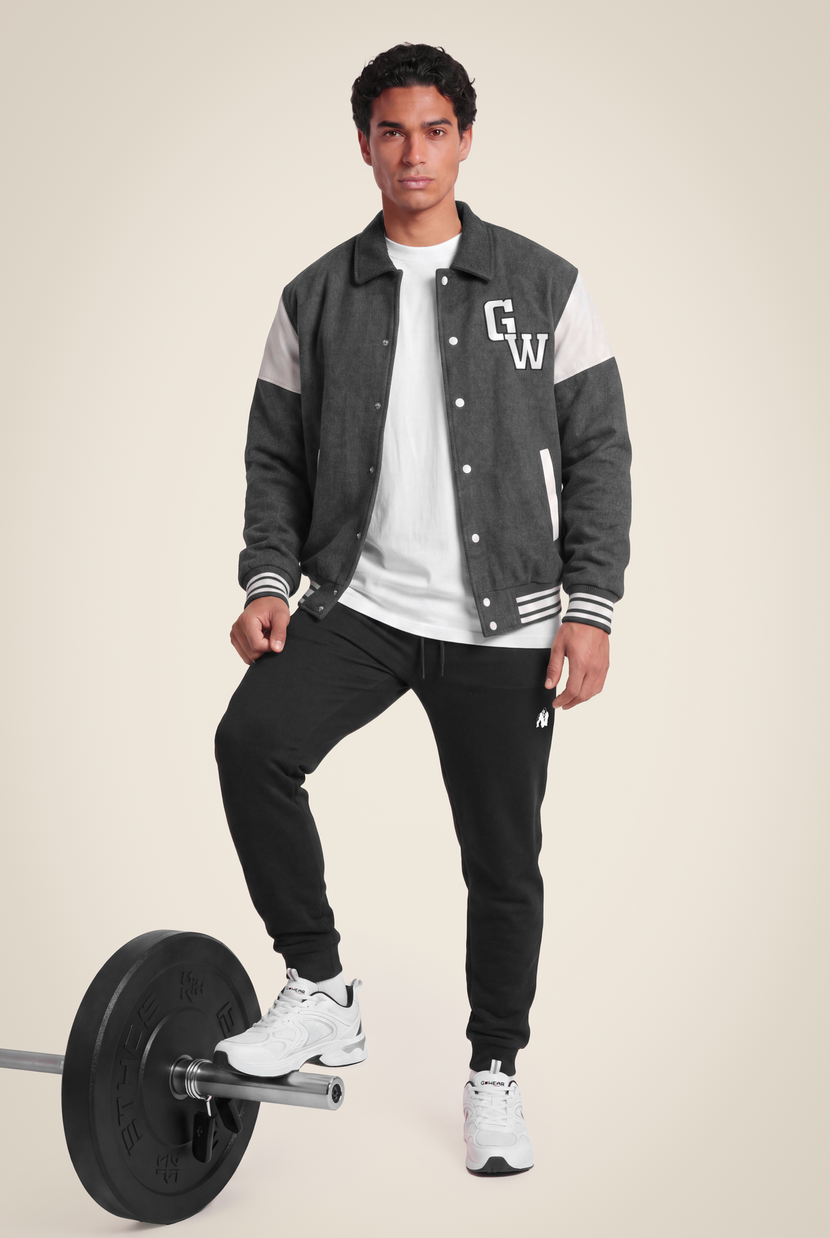 Gorilla Wear Stockholm Varsity Jacket Jacket Gray