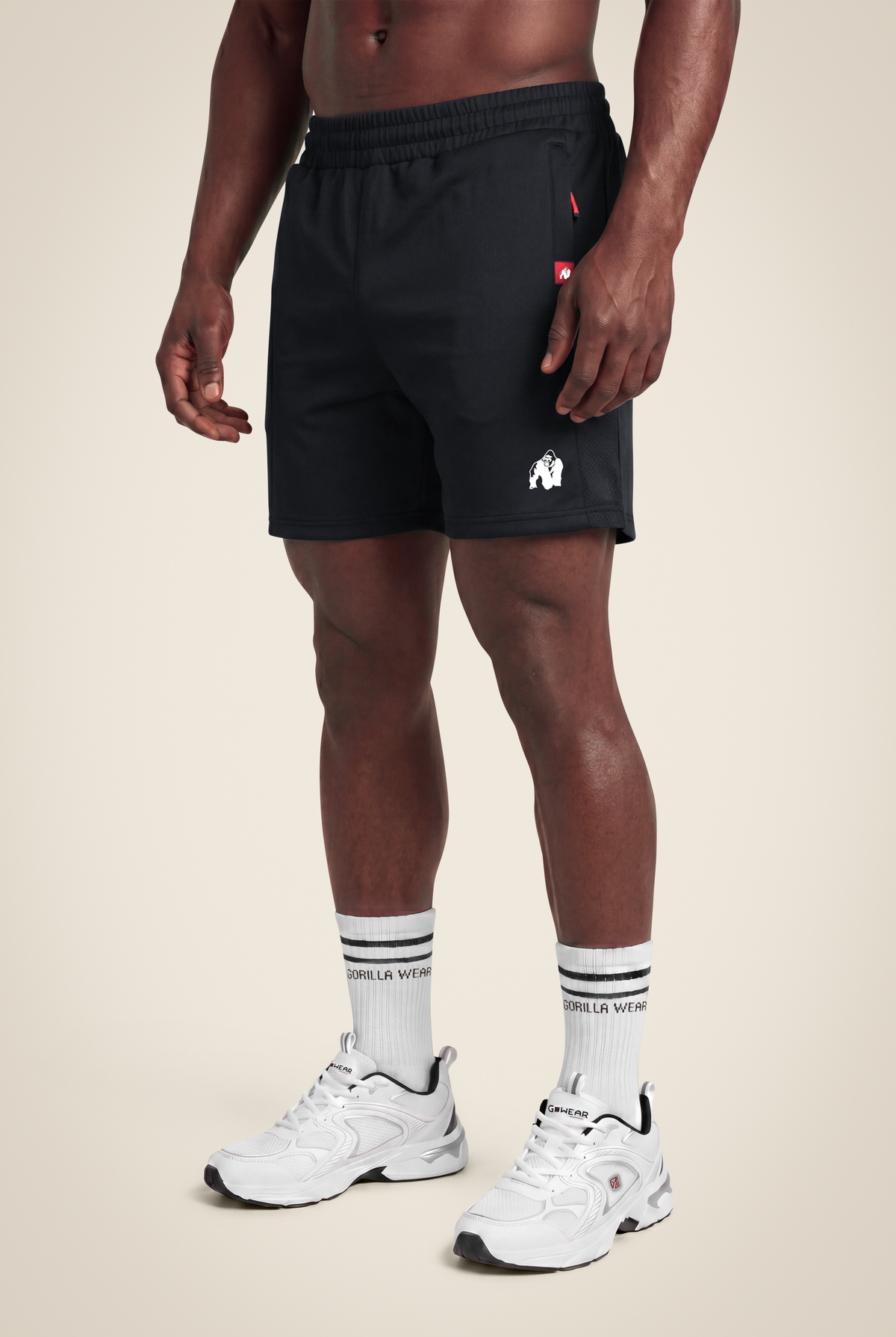 Gorilla Wear Tennessee Track Shorts - Black - Front View
