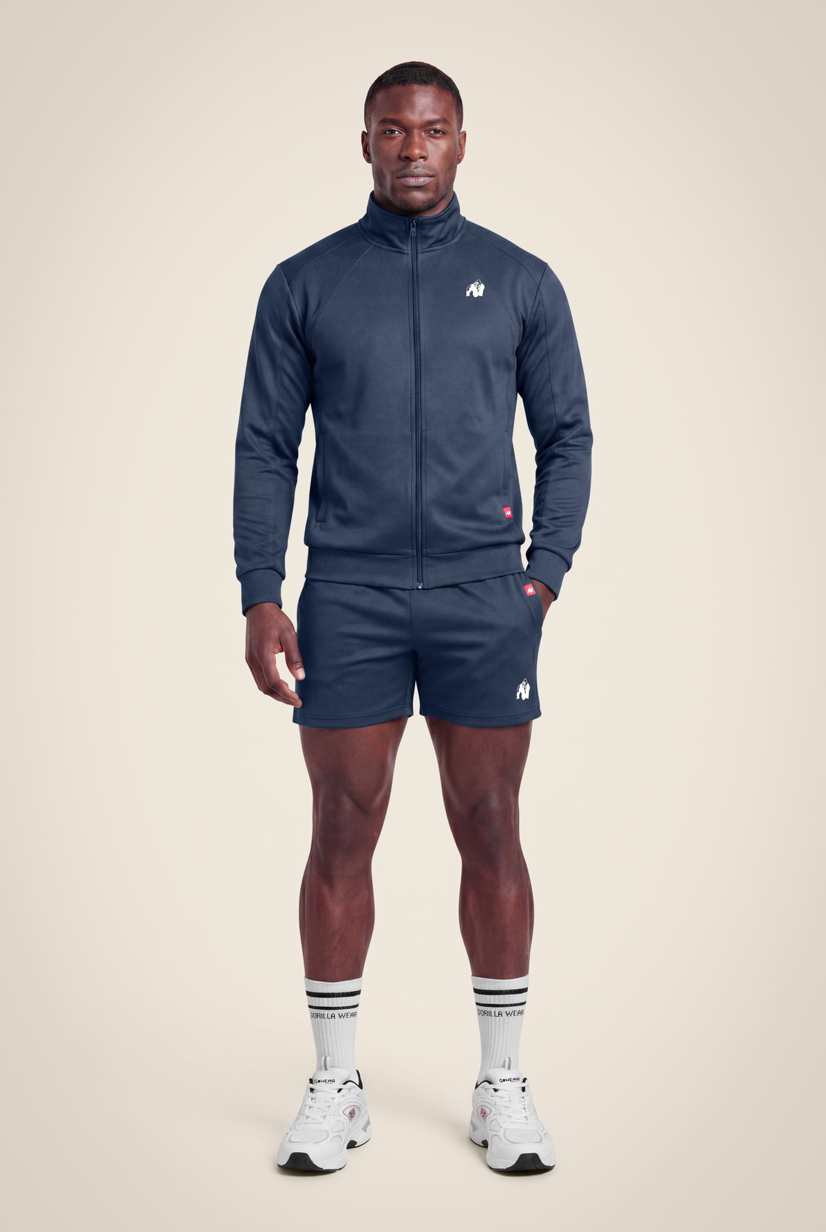 Gorilla Wear Tennessee Track Shorts - Navy - Full Body