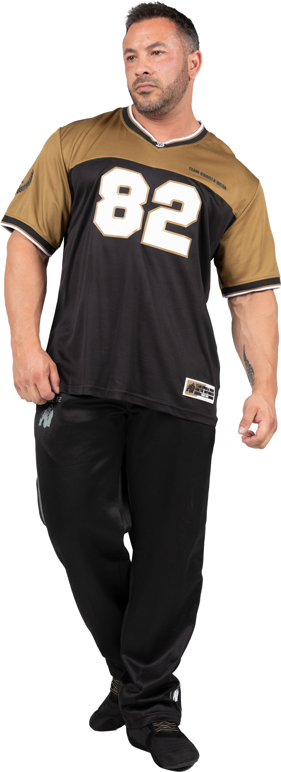 Gorilla Wear Trenton Football Jersey T-Shirt & Tops Black/Gold