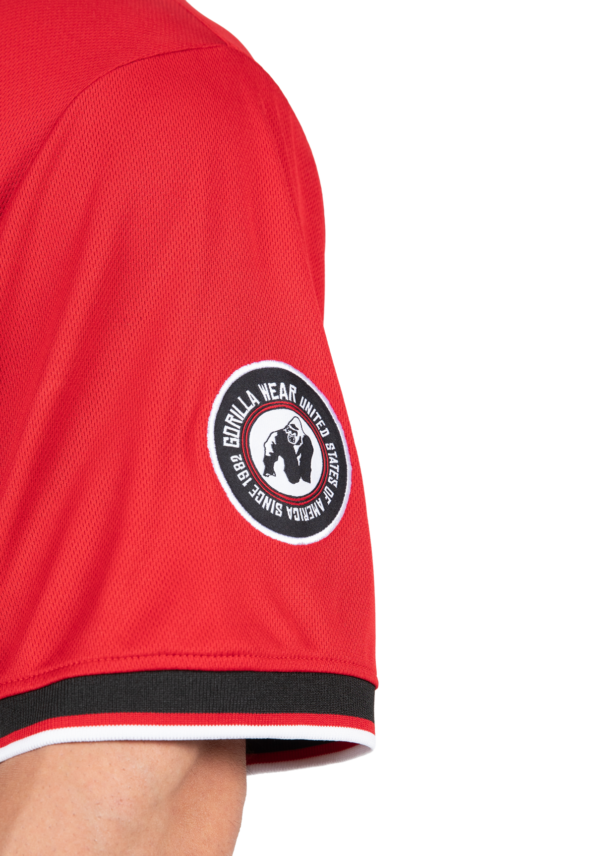 Gorilla Wear Trenton Football Jersey T-Shirt & Tops Black/Red