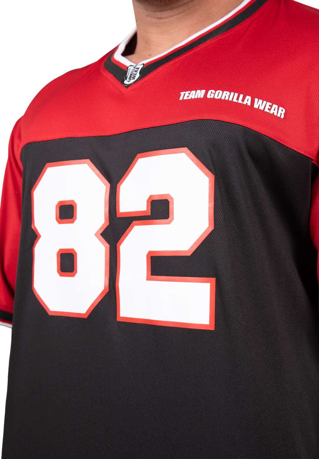 Gorilla Wear Trenton Football Jersey T-Shirt & Tops Black/Red