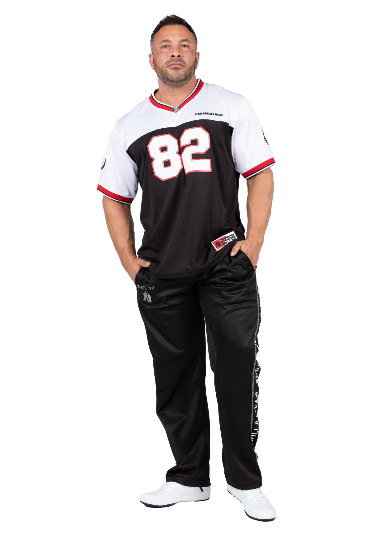 Gorilla Wear Trenton Football Jersey T-Shirt & Tops Black/White
