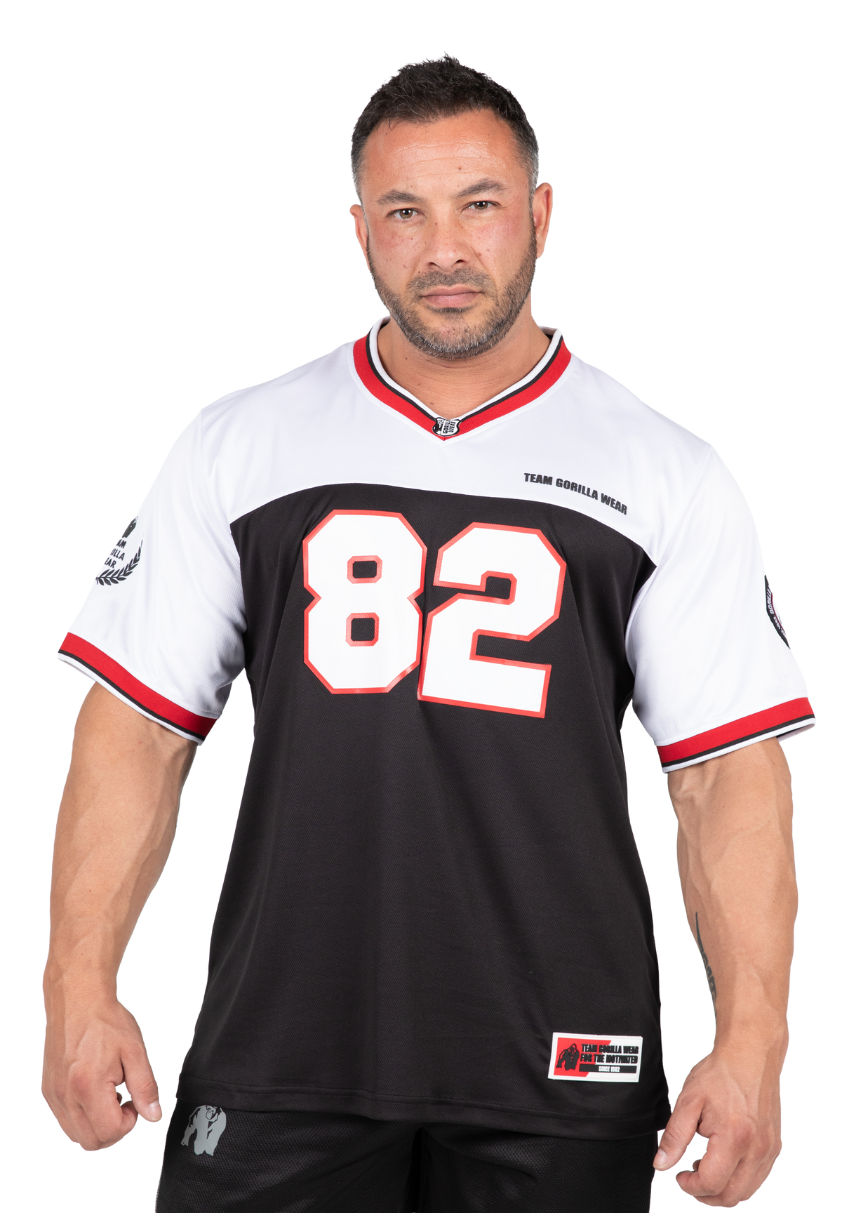 Gorilla Wear Trenton Football Jersey T-Shirt & Tops Black/White