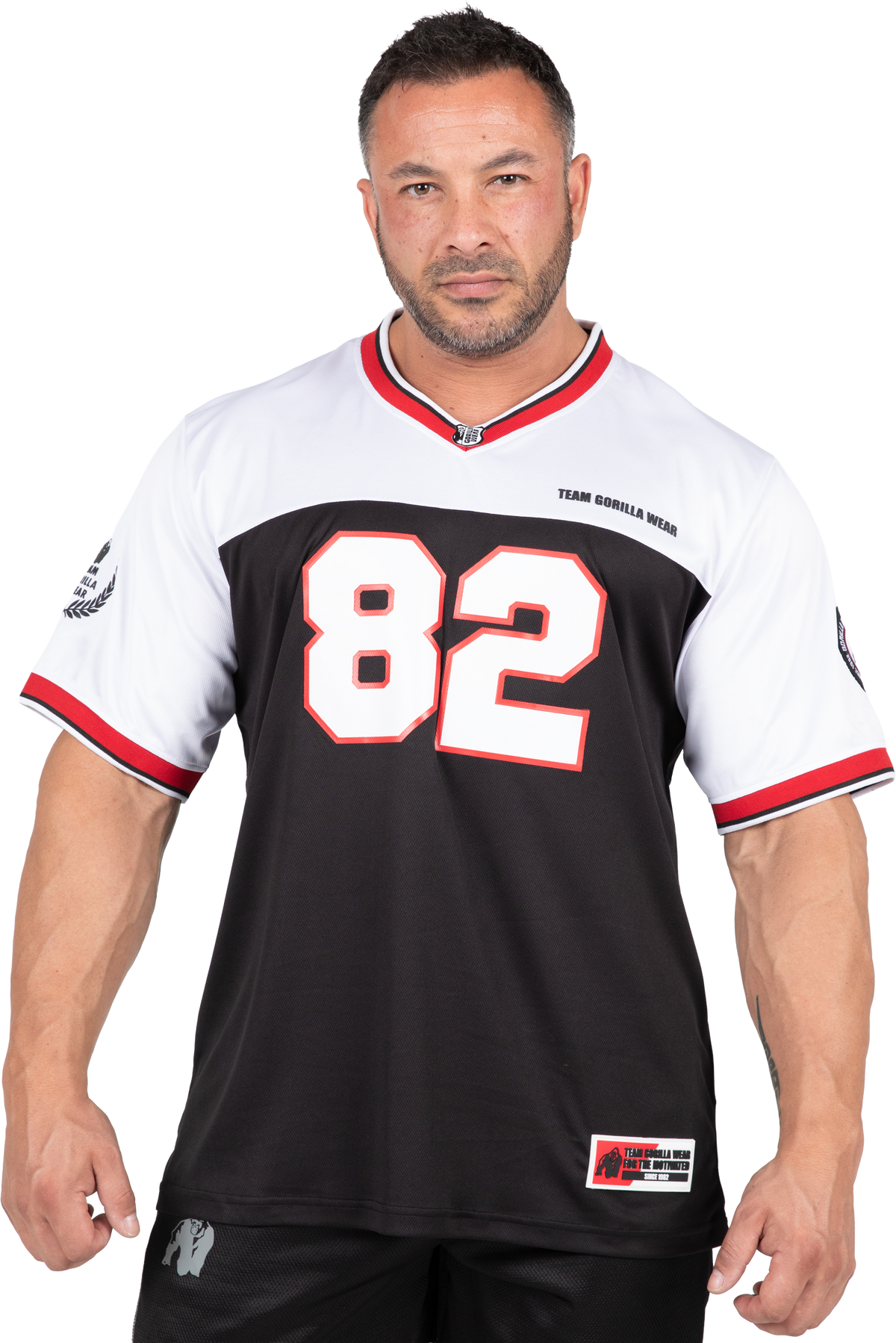 Gorilla Wear Trenton Football Jersey T-Shirt & Tops Black/White