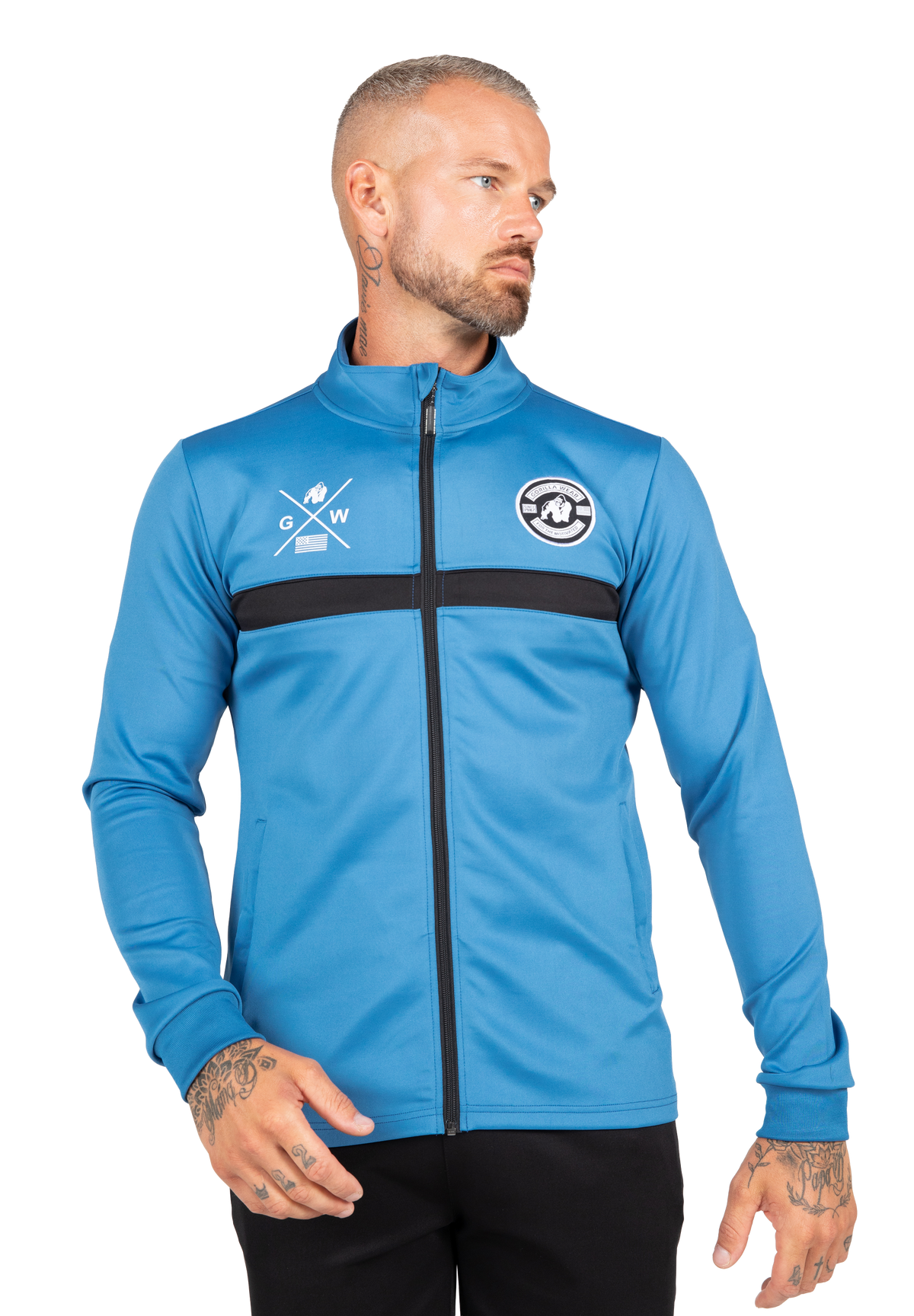 Gorilla Wear Vernon Track Jacket Jacket Blue