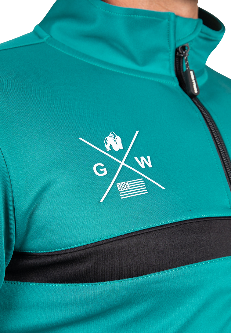 Gorilla Wear Vernon Track Jacket Jacket Teal Green
