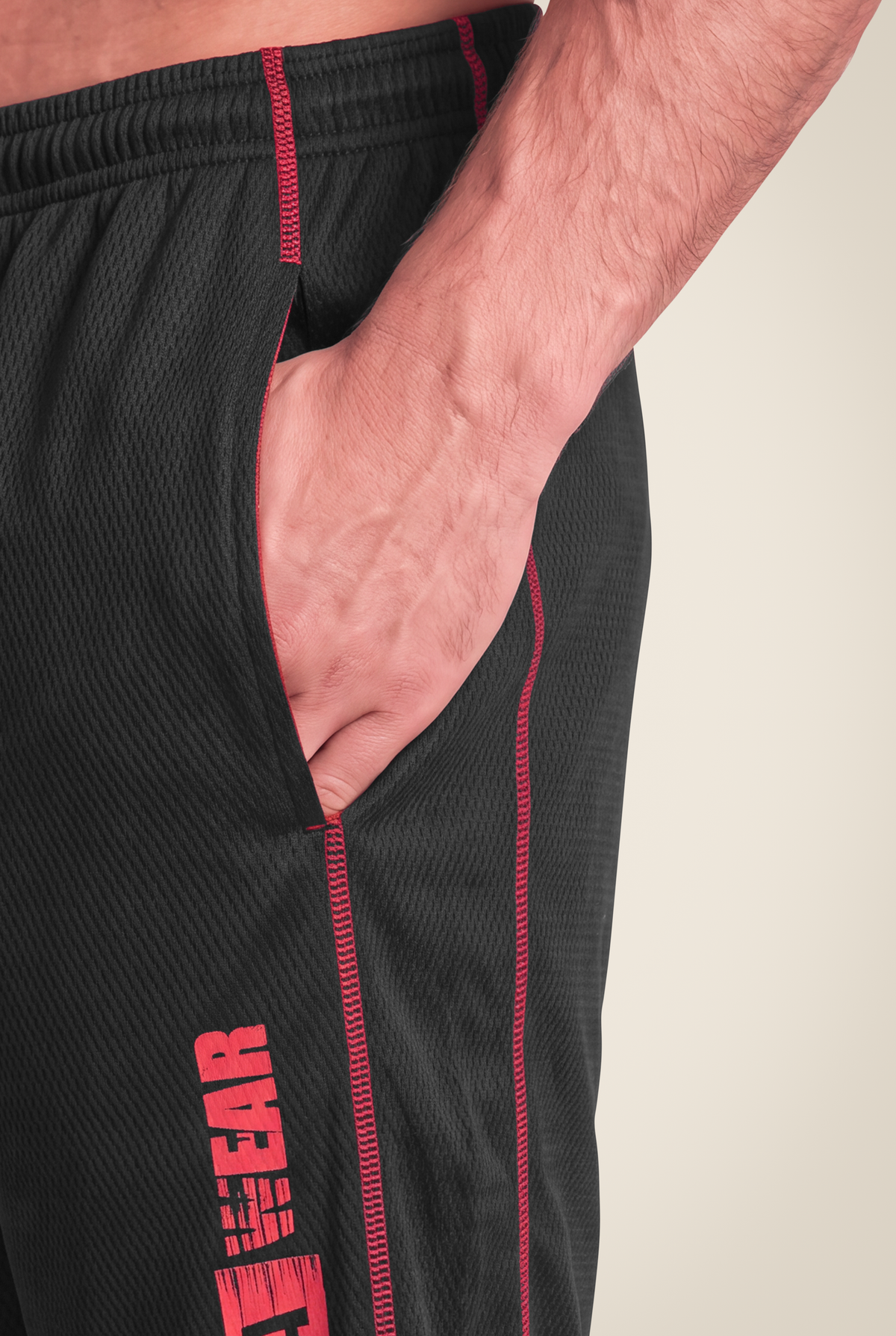 Gorilla Wear Wallace Mesh Shorts Shorts Black/Red