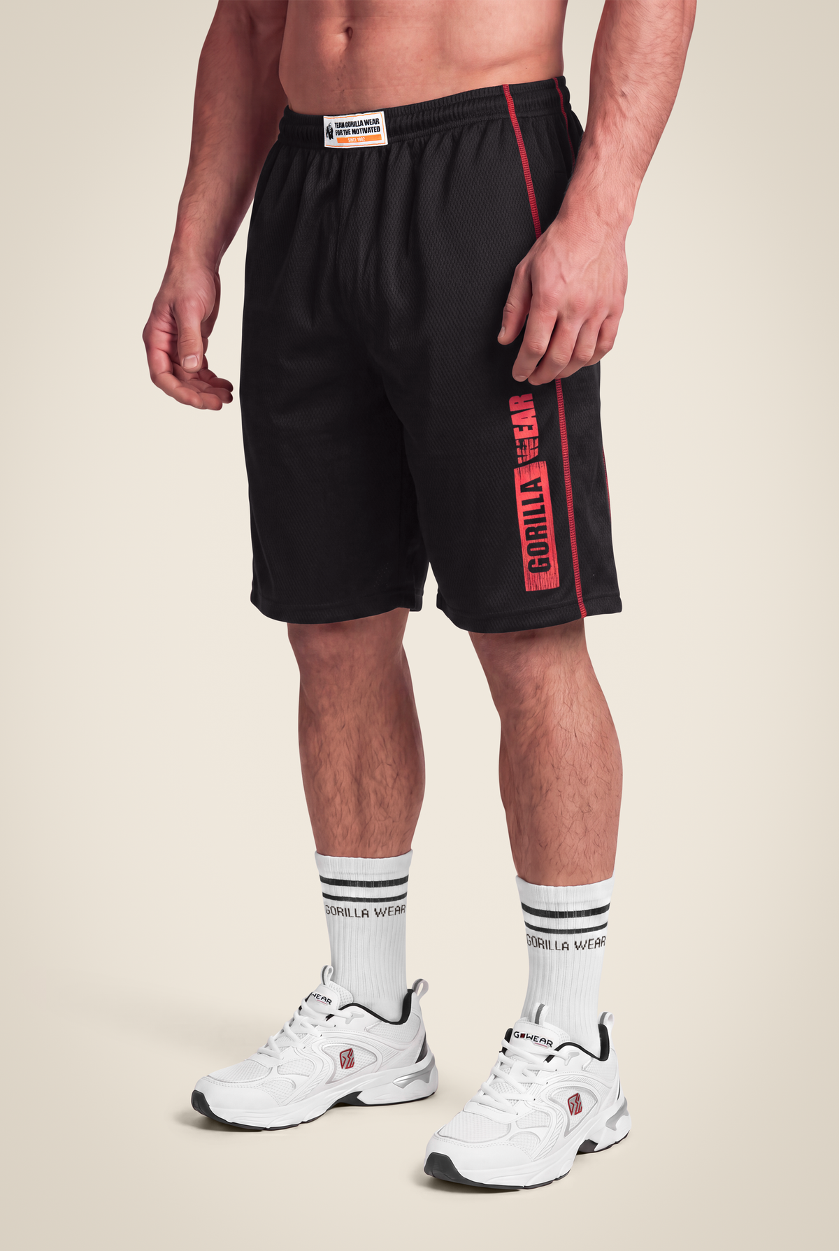 Gorilla Wear Wallace Mesh Shorts Shorts Black/Red