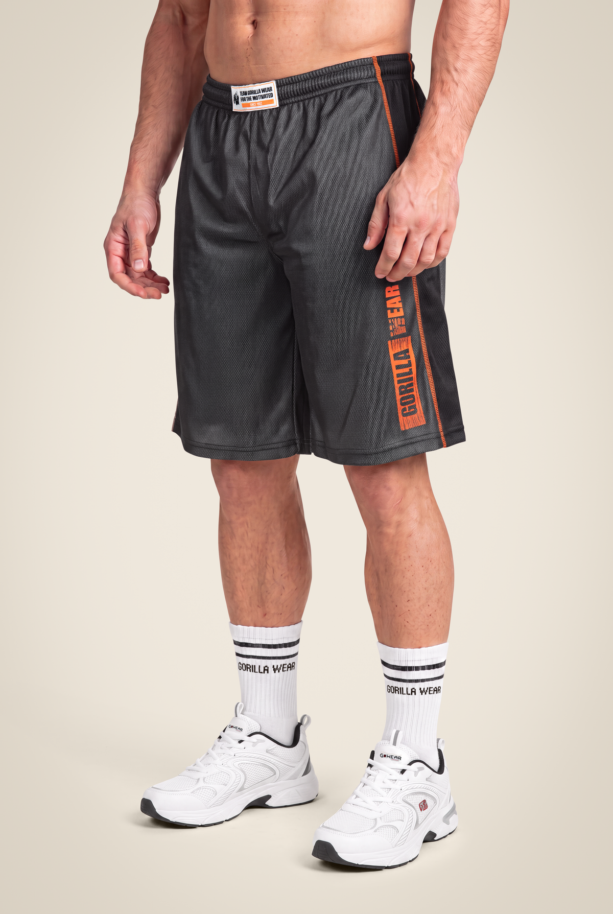 Gorilla Wear Wallace Mesh Shorts Shorts Gray/Orange