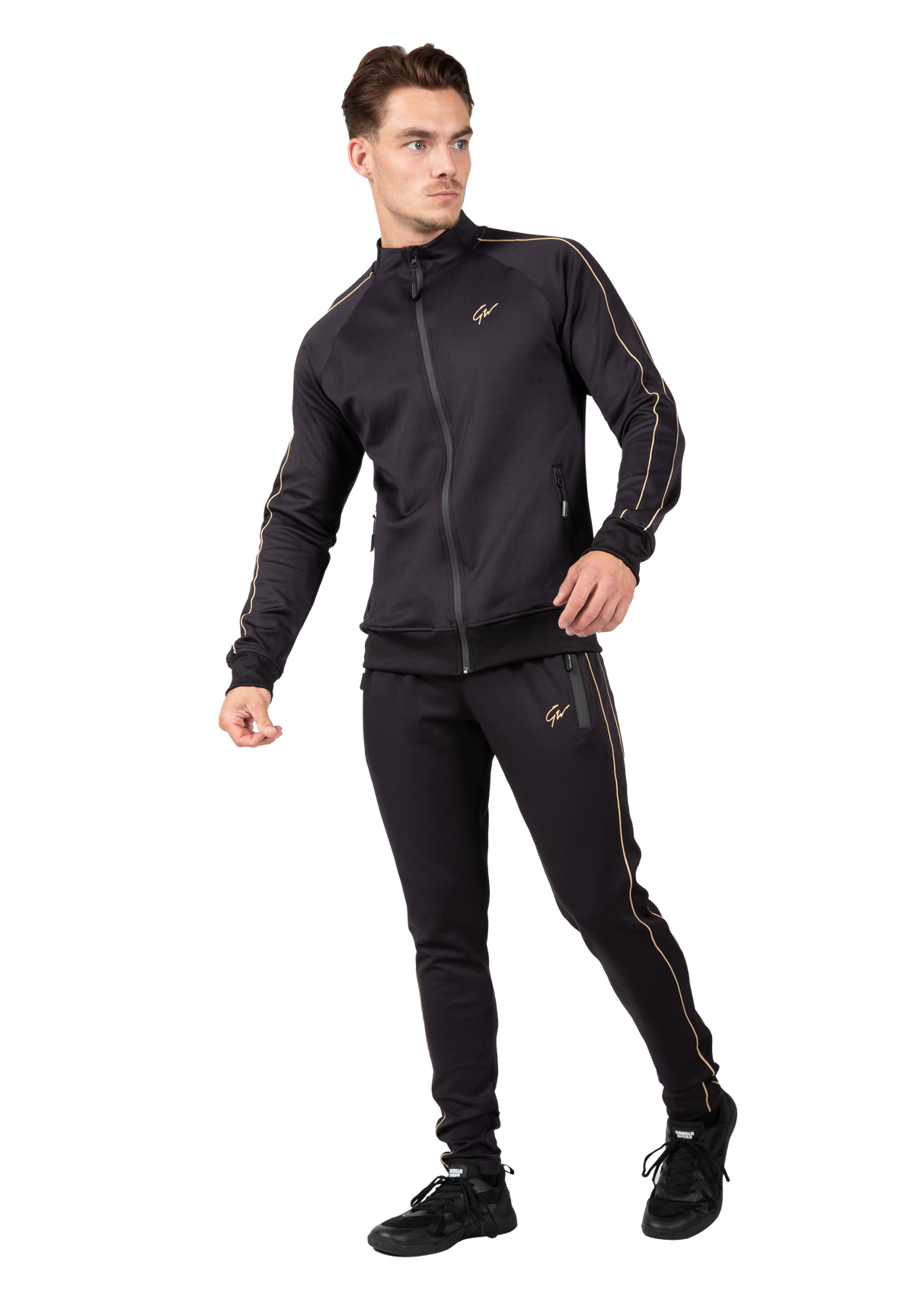 Gorilla Wear Wenden Track Jacket Jacket Black/Gold