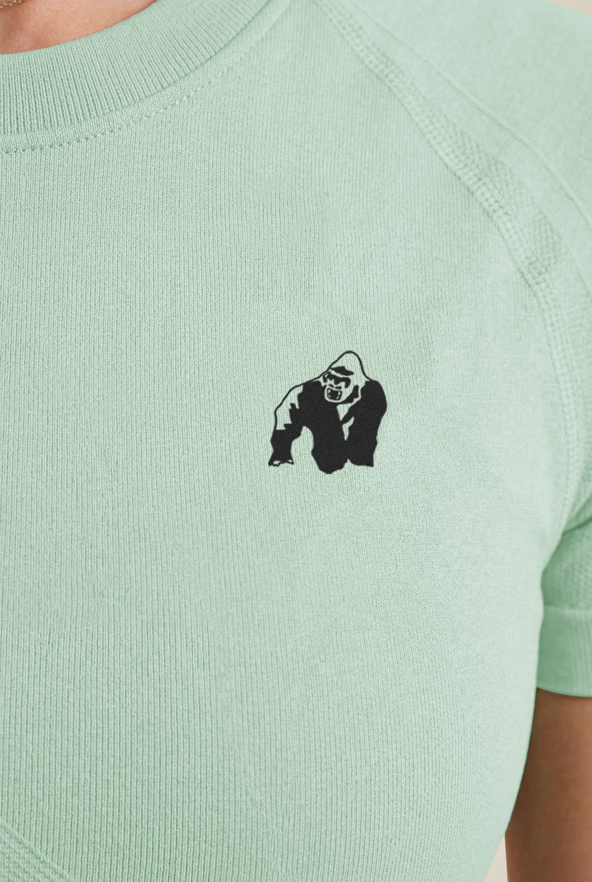 Gorilla Wear Whitney Seamless Crop Top T-Shirt & Tops Green