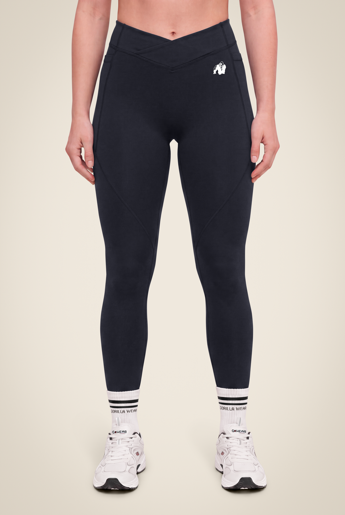 Gorilla Wear Willow Leggings - Black - Front View
