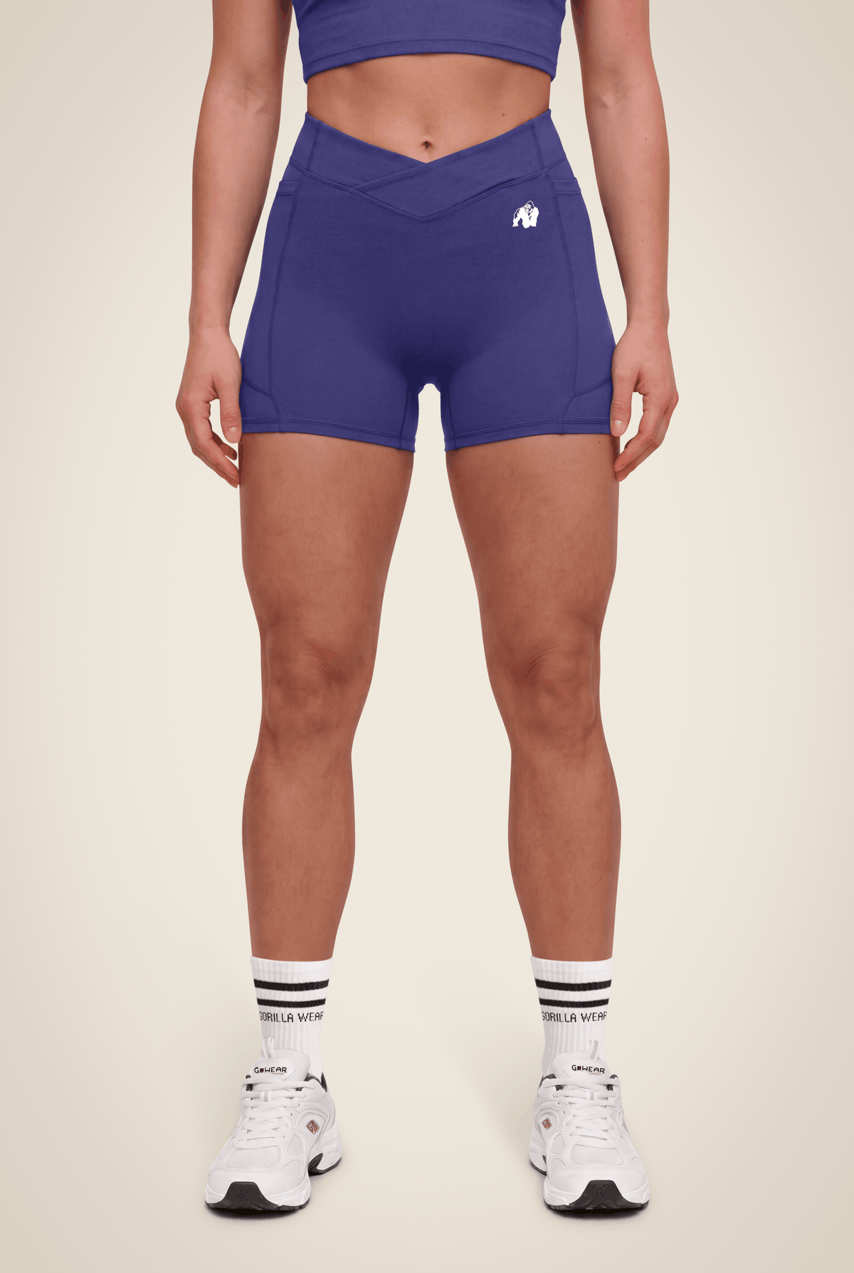 Gorilla Wear Willow Shorts - Purple - Front View