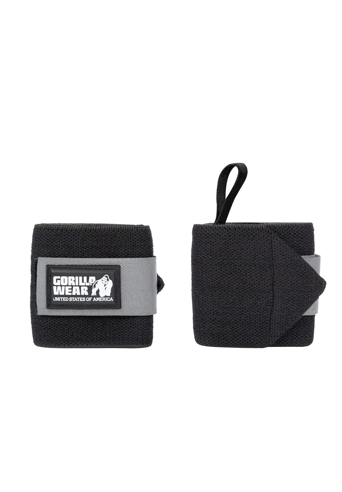 Gorilla Wear Wrist Wraps BASIC Lifting Straps & Wraps Black/Gray