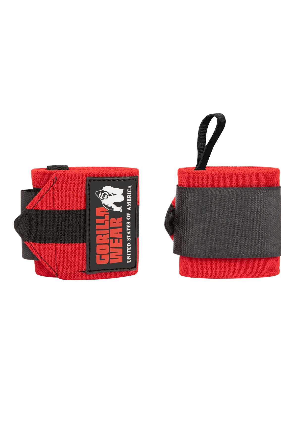 Gorilla Wear Wrist Wraps ULTRA Lifting Straps & Wraps Black/Red