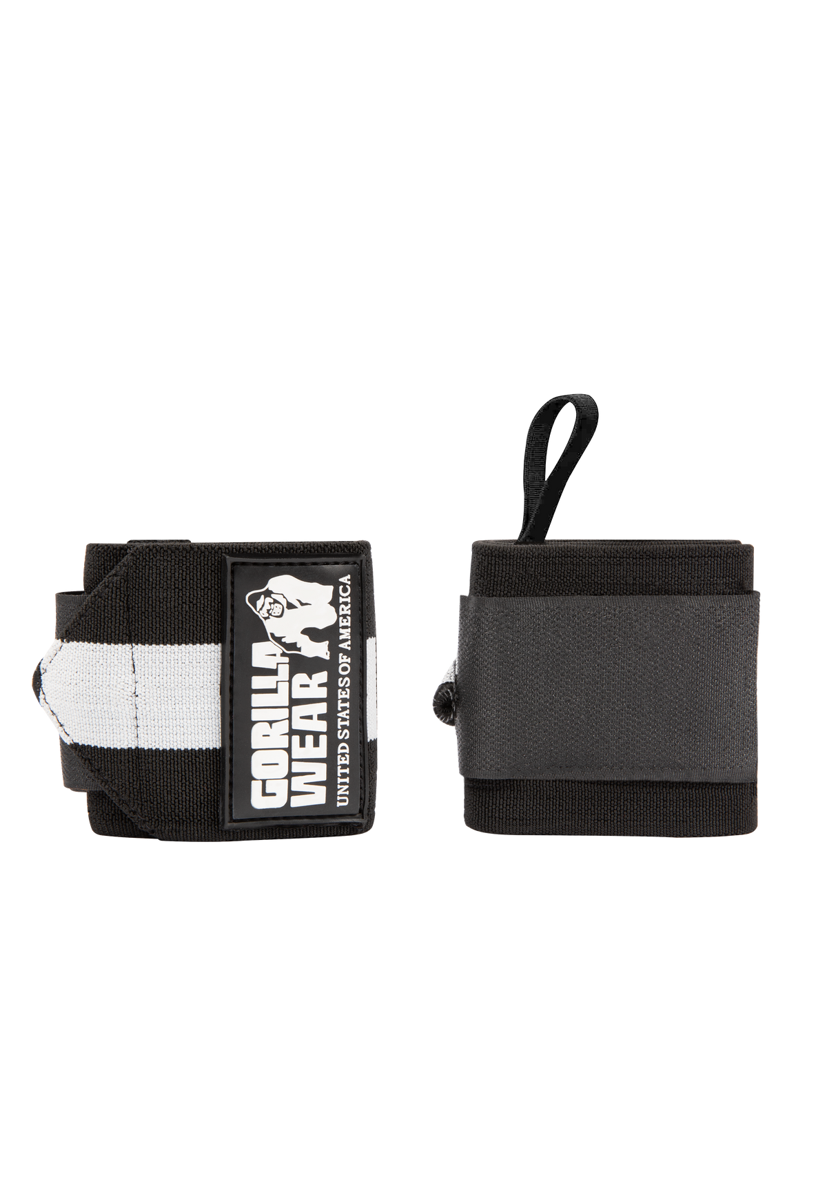 Gorilla Wear Wrist Wraps ULTRA Lifting Straps & Wraps Black/White