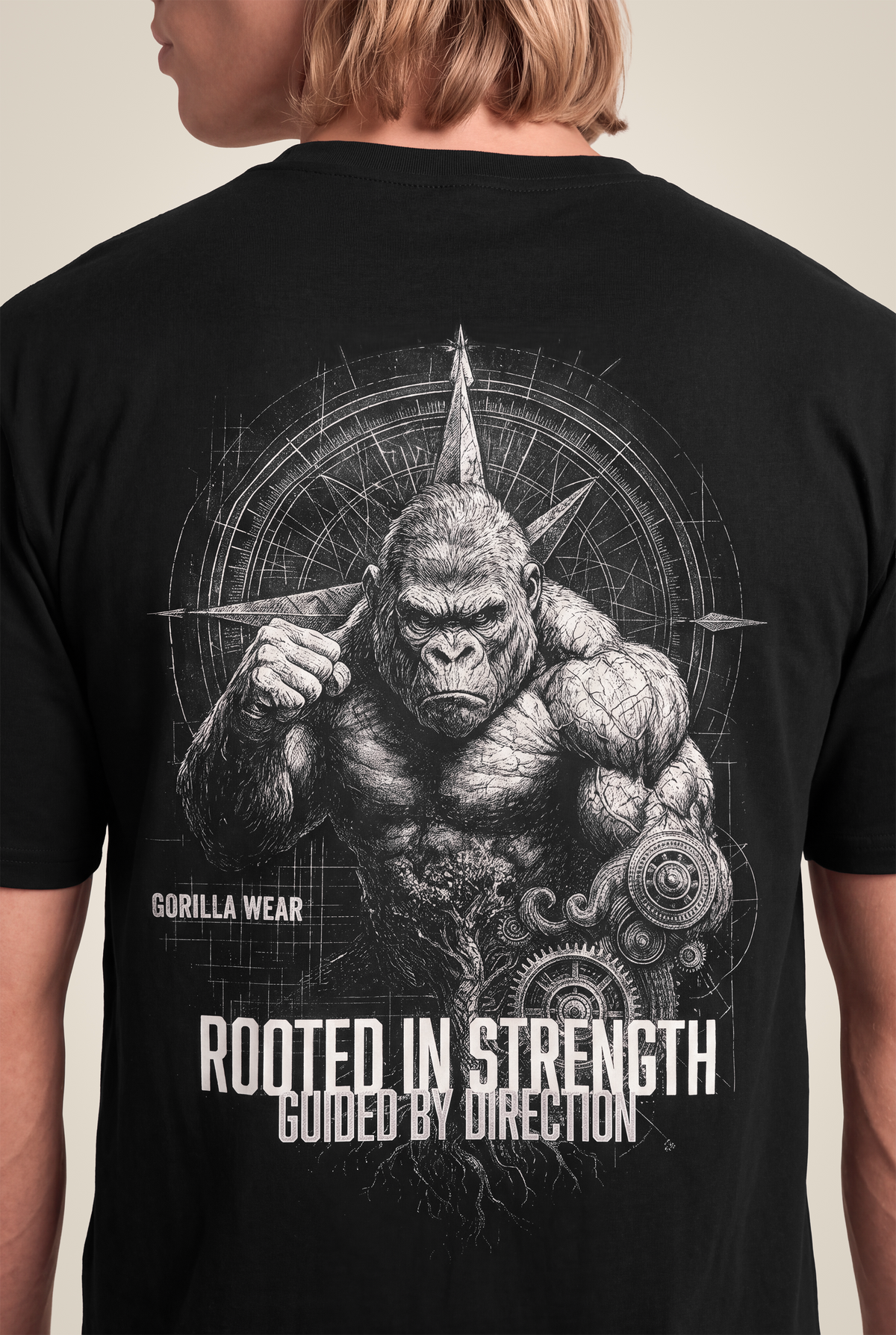 Gorilla Wear Yukon Oversized T-Shirt - Black - Detail View