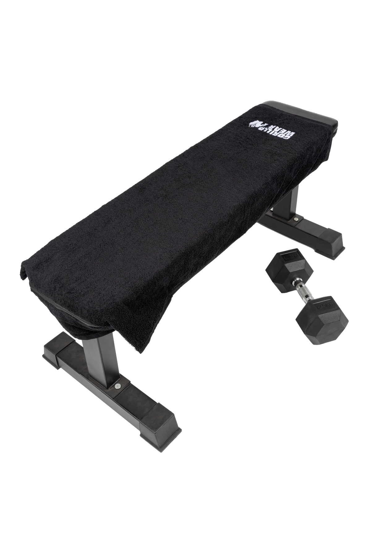 Gorilla Wear Zip Pocket Gym Towel Towels Black
