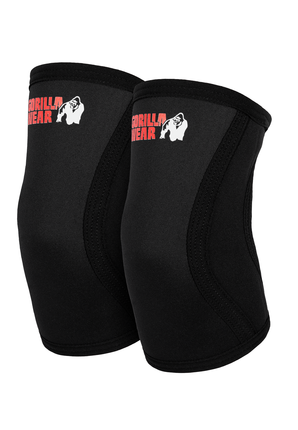 Gorilla Wear 3MM Premium Elbow Sleeves - Black - Product View