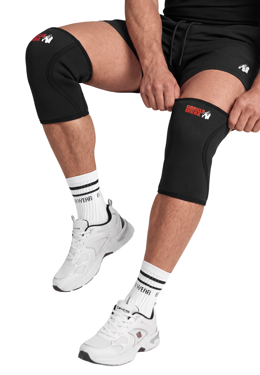 Gorilla Wear 7MM Premium Knee Sleeves Sleeves Black