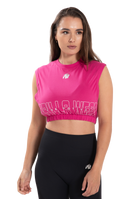 Gorilla Wear Albion Oversized Crop Top T-Shirt & Tops Pink