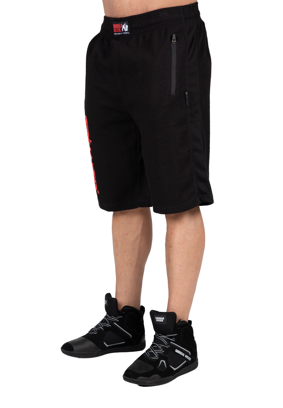 Gorilla Wear Augustine Old School Shorts Shorts Black/Red