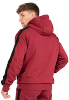Gorilla Wear Banks Oversized Hoodie Hoodie & Sweatshirt Burgundy Red/Black