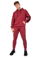 Gorilla Wear Banks Oversized Hoodie Hoodie & Sweatshirt Burgundy Red/Black