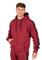 Gorilla Wear Banks Oversized Hoodie Hoodie & Sweatshirt Burgundy Red/Black