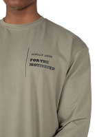 Gorilla Wear Boise Oversized Long Sleeve T-Shirt & Tops Army Green