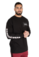 Gorilla Wear Boise Oversized Long Sleeve T-Shirt & Tops Black