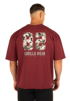 Gorilla Wear Callaway Oversized T-Shirt T-Shirt & Tops Burgundy
