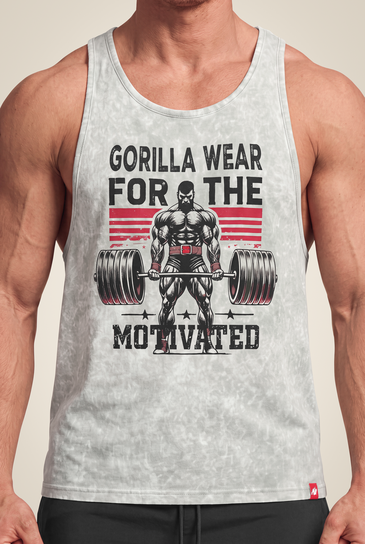 Gorilla Wear Churchill Stringer - Washed Green - Back View