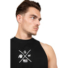 Gorilla Wear Cisco Drop Armhole Tank Top Tank Top Black/White
