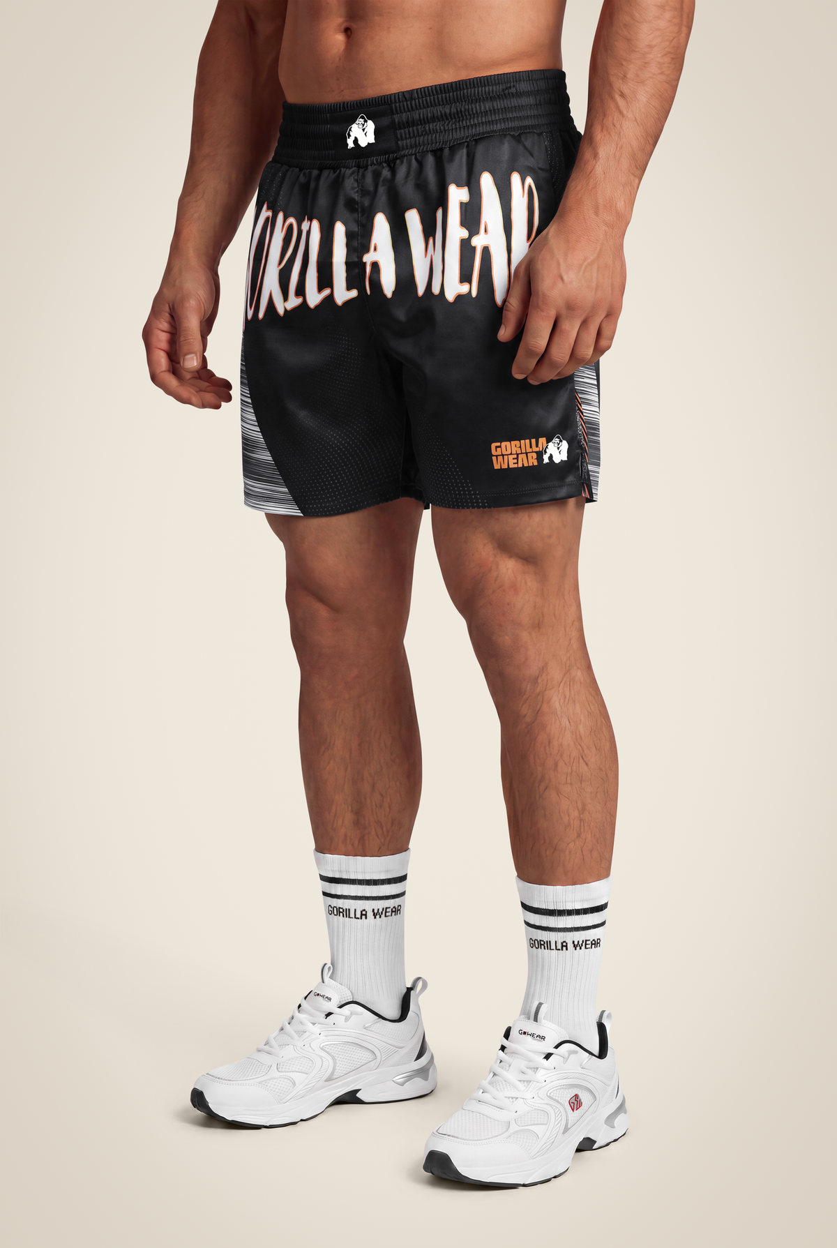 Clayton Boxing Shorts Black Gold