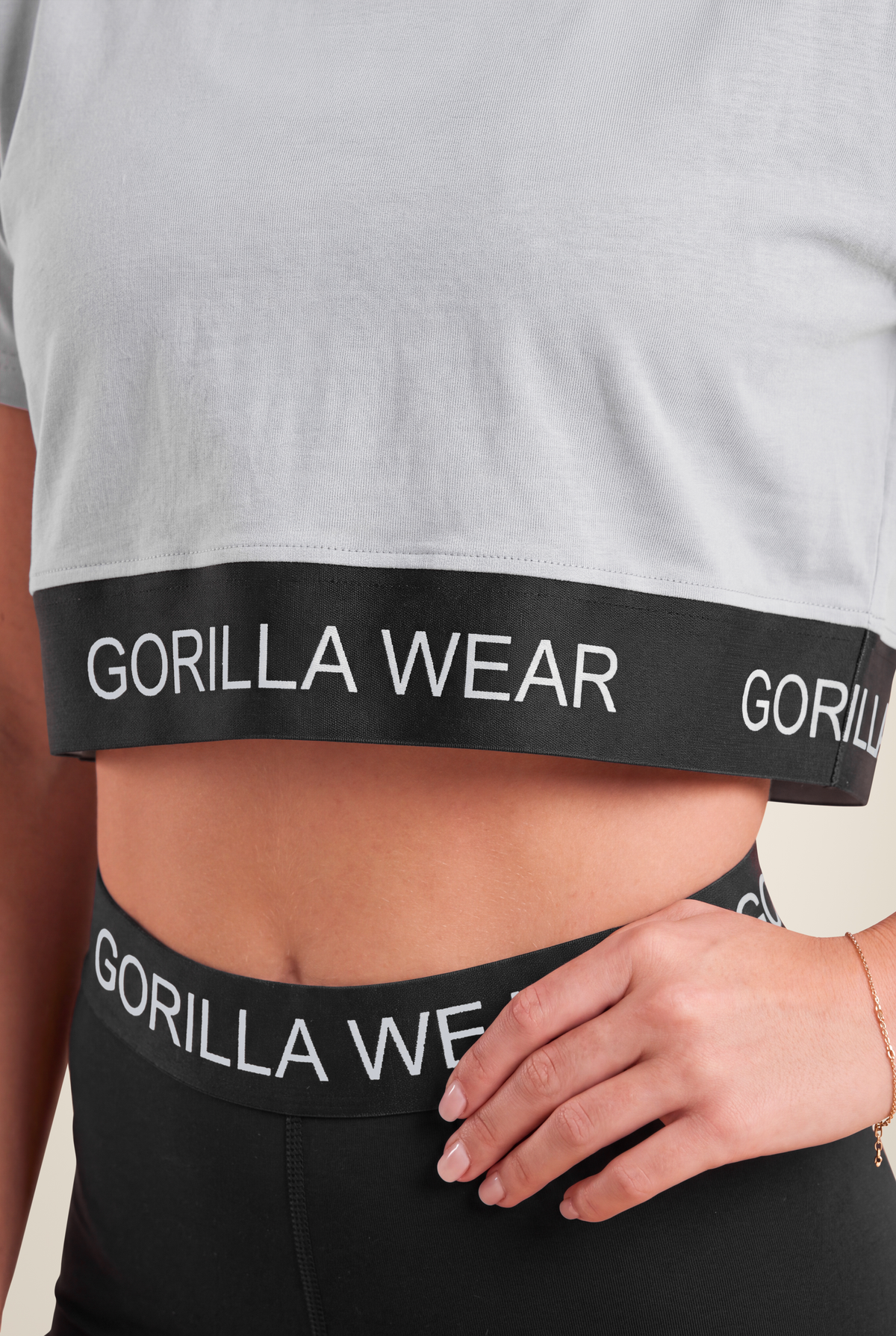 Gorilla Wear Colby Cropped T-Shirt T-Shirt & Tops Gray
