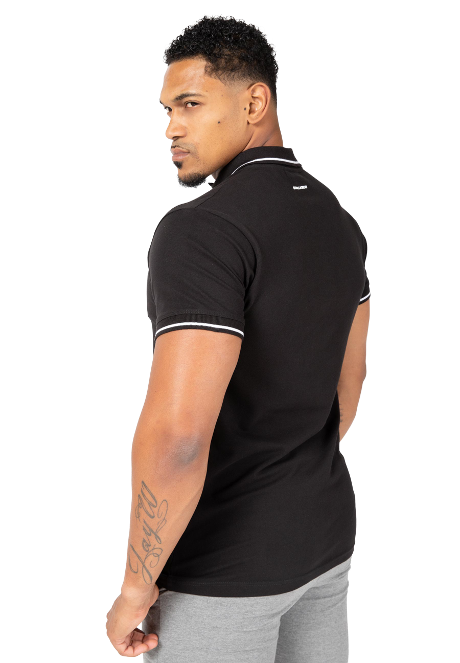 Gorilla Wear Delano Polo T-Shirt & Tops Black/White